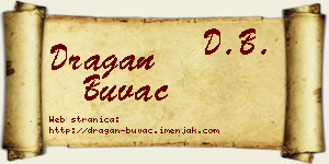 Dragan Buvač vizit kartica